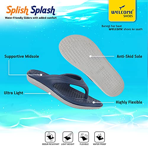 Image of WELCOME Women's Extra Soft Slippers with Cushion FootBed for Adult | Comfortable & Light Weight| Stylish & Anti-Skid| Waterproof & Everyday Flip Flops for Ladies /Girls