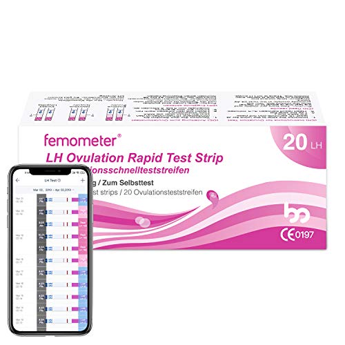 Femometer 20 test de ovulación 20 mIU/ml, Resultados Precisos con la App...