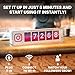 Smiirl - Instagram Follower Counter - Physical Device Connected to Your Business Social Networks in Real Time - Interactive Display - Awareness and Loyalty Booster - Wi-Fi & Hotspot (Purple, 5 Digits)
