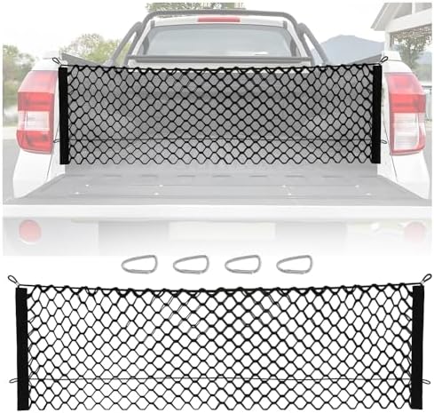 49" x 15.7" Truck Bed Organizer,Elastic Shrink Truck Cargo Net wi...
