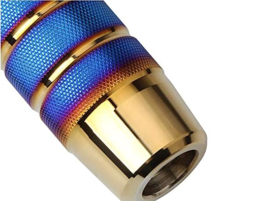 Mbbitl Car Manual Universal Gear Shift Knobs Aluminum Shifter Lever Head Shifting 9.5Cm - Burnt Blue #TOP3