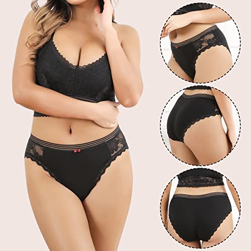 Levao Cotton Underwear Women's Bikini Panties Breathable Hipster Stretch Full Briefs Multipacks S-Xl #TOP2