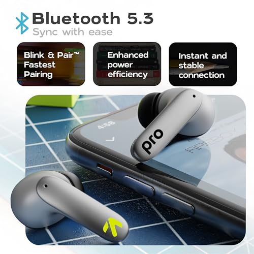 Image of Boult Z40 Pro with 100H Playtime, Zen Quad Mic ENC, 45ms Low Latency, Premium Rubber Grip Case, 13mm Bass Drivers, Bluetooth 5.3, Made in India TWS Truly Wireless in Ear Earbuds (Metal)