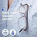 Readerest Magnetic Eyeglass Holders (4 Pack) Eyewear Accessory Clip for Readers & Sunglasses, ID Badge Clip for Conferences, USA Made (Black & Stainless Steel)