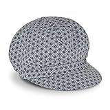 fiebig Larne Regen Ballonkappe | 100% Baumwolle Teflon Beschichtung | Wasserabweisende Damen Outdoor Mütze | Made in Europe (58-L, Blau)