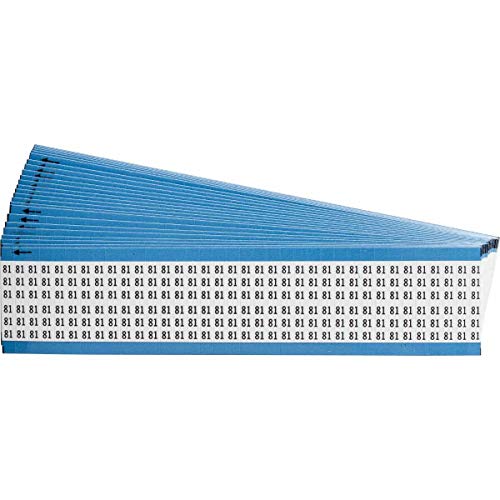 Brady WM-81-PK B-500 tissu vinyle repositionnable noir sur blanc en pack de 25 cartes