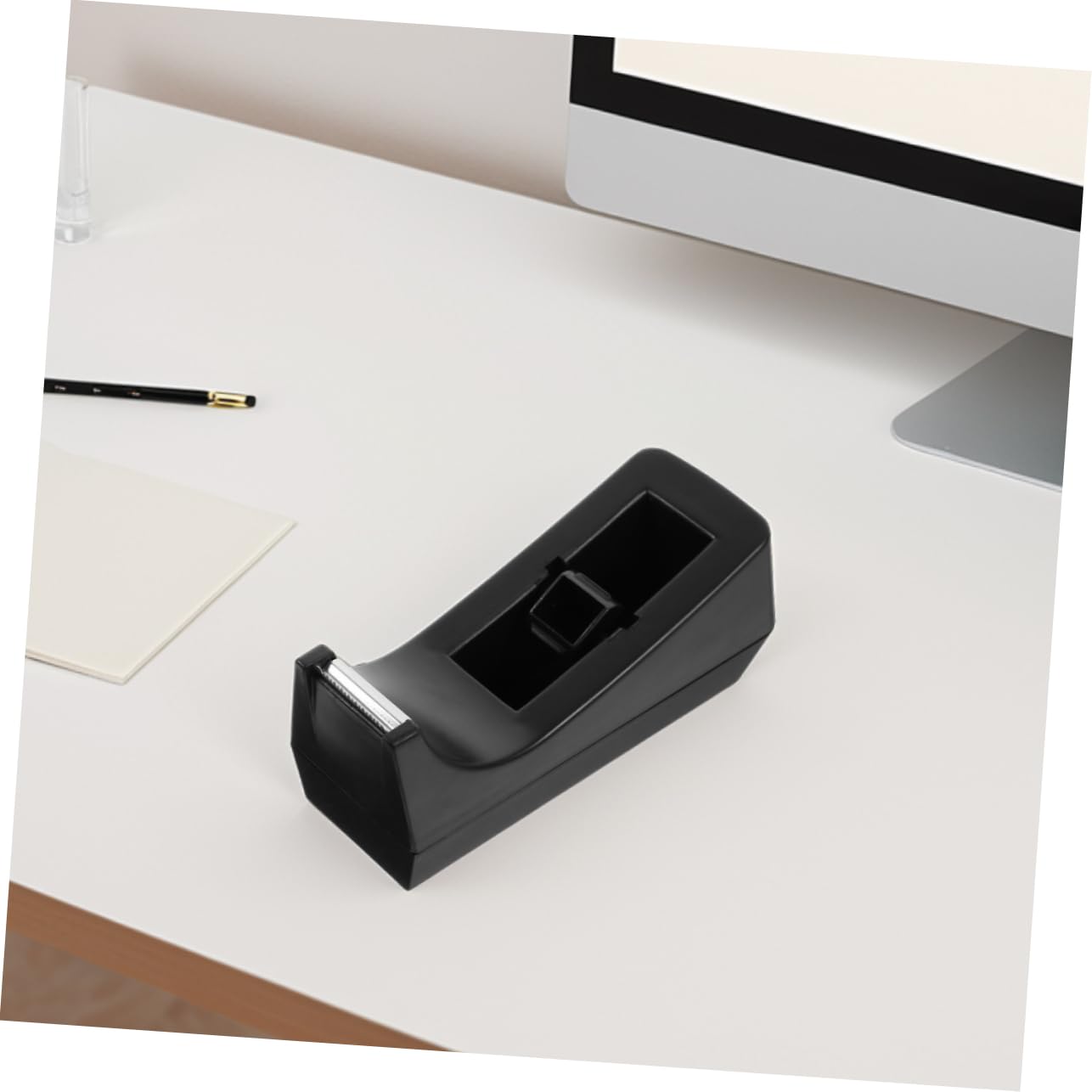 NUOBESTY Robusto Dispenser Per Nastro Adesivo Supporto Estetico Da Scrivania Per Un Rapido Accesso Al Nastro in Ufficio E A Casa