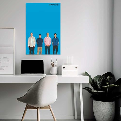 Miniatura 4 de Weezer - Póster azul con licencia oficial, 24 x 36 pulgadas