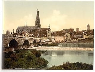 HistoricalFindings Photo: Steinerne Brucke,Cathedral,Regensburg,Bavaria,Germany