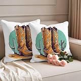 BUWOOGER Outdoor Waterproof Pillow Covers Pack of 2,...