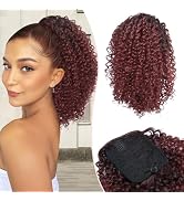 SEGO Pro Drawstring Ponytail 8 Inch Synthetic Curly Ponytail Extension Short Kinky Curly Ponytail...