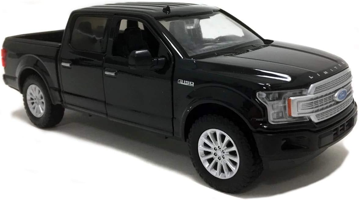 2019 Ford F-150 Limited Crew Cab Pickup Truck Black 1/24-1/27 Diecast Model Car by Motormax 79364
