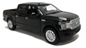 2019 Ford F-150 Limited Crew Cab Pickup Truck Black 1/24-1/27 Diecast Model Car by Motormax 79364