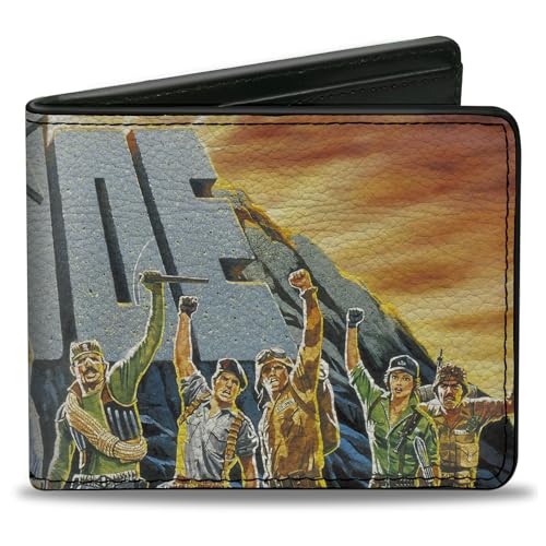 Buckle-Down Hasbro Wallet, Bifold, GI Joe Retro Yo Joe Stone Group Pose, Vegan Leather