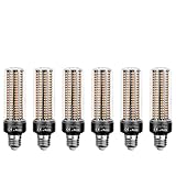 WENNI 6er Set LED Glühbirne, 189LEDs, E27/E26 Fassung, 3000K Warmweiß, 85-265V Spannung, Energiesparende LED Lampe für Haushalt Garage Werkstatt