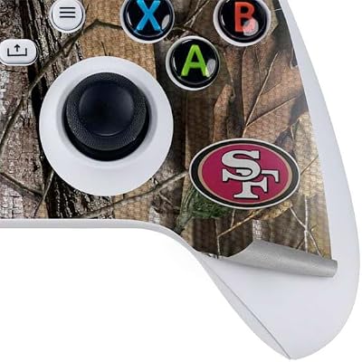 Skinit Decal Gaming Skin Compatible with Xbox Series S Controller - Officially Licensed NFL San Francisco 49ers Realtree AP Camo Design