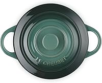Vista 4 de Le Creuset Mini Cocotte redonda de gres, 237 ml, alcachofa