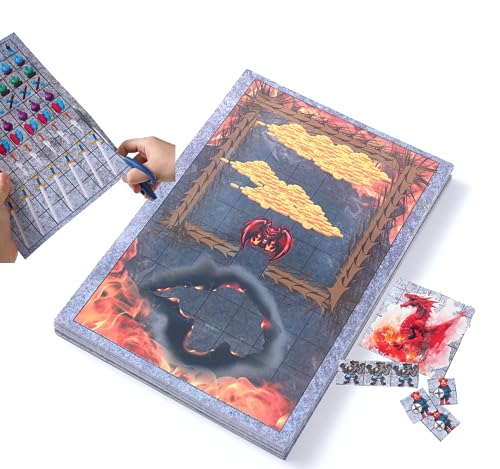 DND AccessoriesTerrain Tiles D&D 5E Marqueurs de cartes Donjons et Dragons Accessoire D&D Donjons Craft Tile 5E DND Réversible Miniature Terrain Asset
