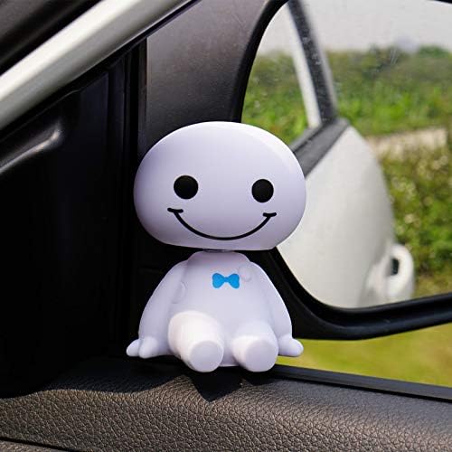 Creationspace Car Ornaments Bobblehead Baymax Doll Toy Accessories Cartoon Auto Interior Dashboard Decoration Big Hero Bobble Head Kids Gift (Color Name : Black)