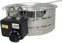 Fritadeira Elétrica Inox Redonda Tacho 5 Litros BONI 110 V