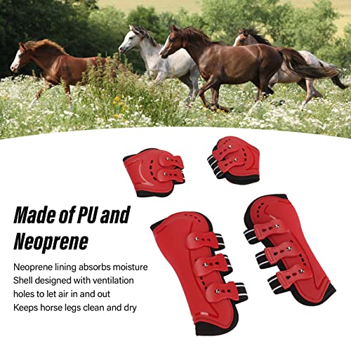 Botas para Cavalos Com Tendão de Salto Frontal, Botas Esportivas Macias Com Absorção de Impacto para