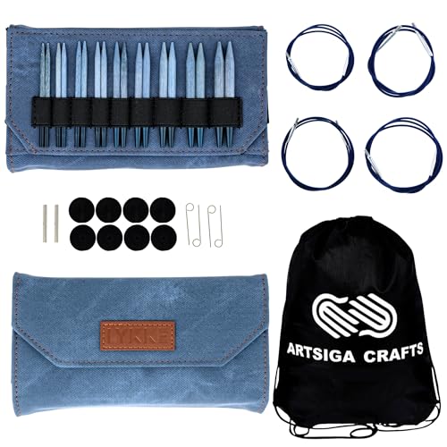 Lykke Indigo 3.5-inch Interchangeable Circular Knitting Needle Set
