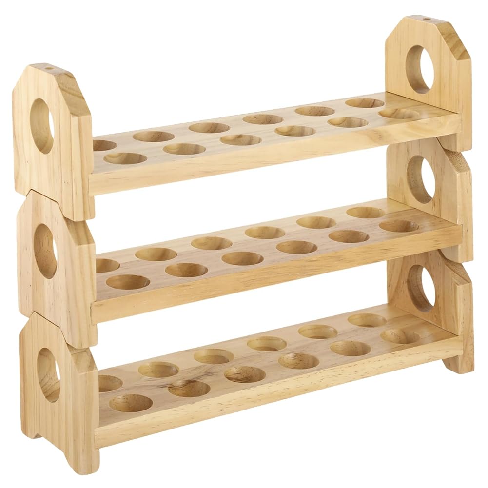 Hndhbfgrt Ideal for Kitchen Organization, Wooden Egg Holder for Countertop, 3-Tier Stackable Design, Holds 36 Eggs