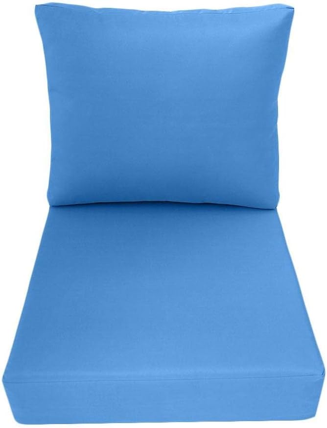 Prolinemax | Cover ONLY | Knife Edge Outdoor Deep Seat Cushion 26x30x6, Water Repellent, Patio Furniture Patio Cushion Slipcovers Replacement Seat Cushion Covers AD102