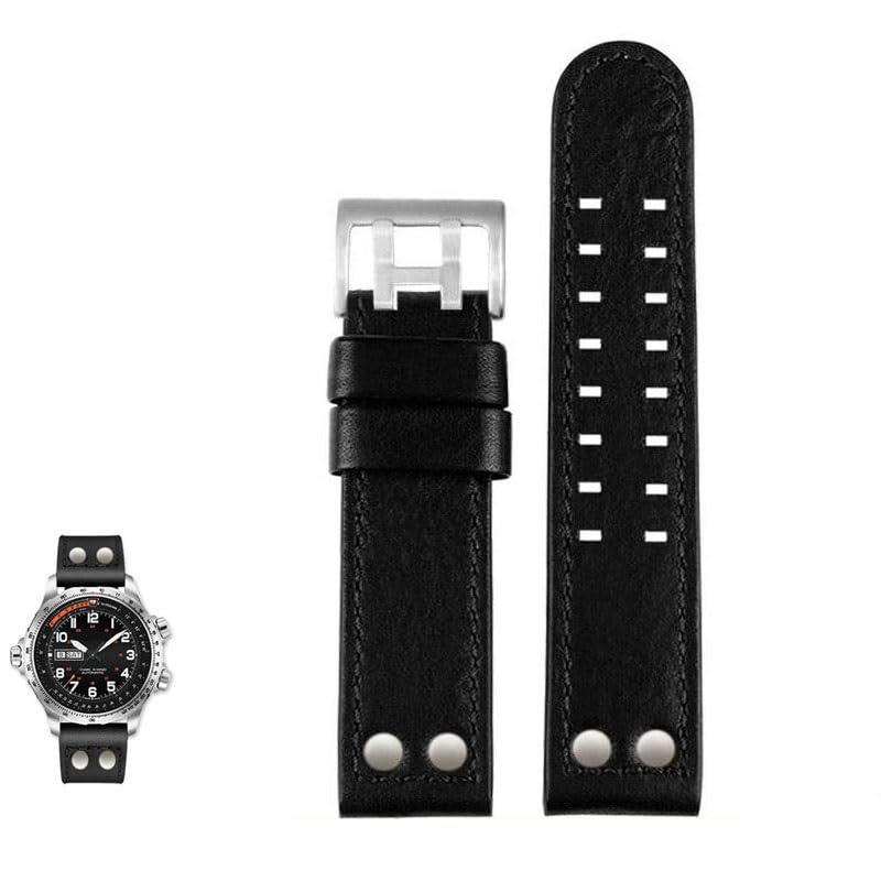 Bracelet cuir montre homme pour Hamilton Khaki Aviation cadeau