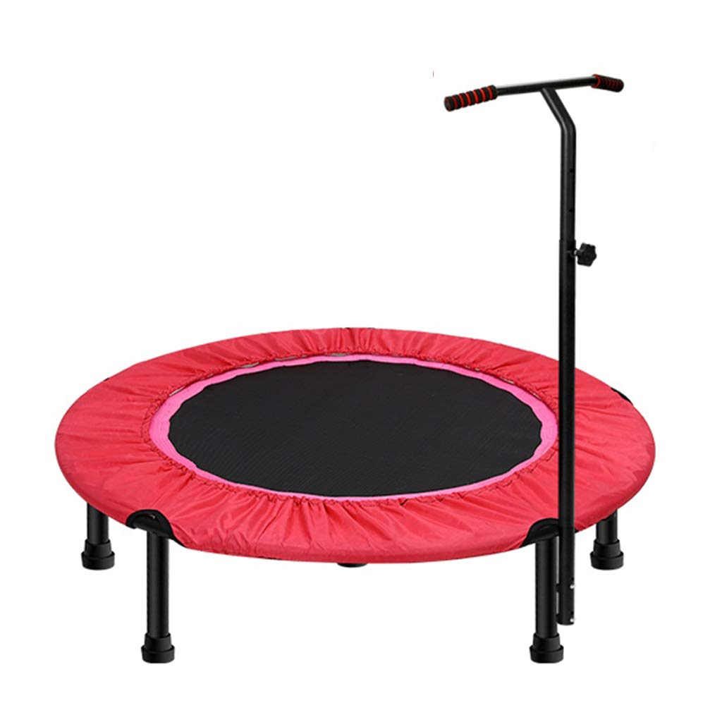 Trampolín de Ejercicio de 40 ″ para Adultos o niños, Fitness Rebounder Trampoline con T-Handlebar Aerobic Bouncer Trampoline para Gimnasio/Hogar, MAX.Carga 200kg con Cubierta Protectora.