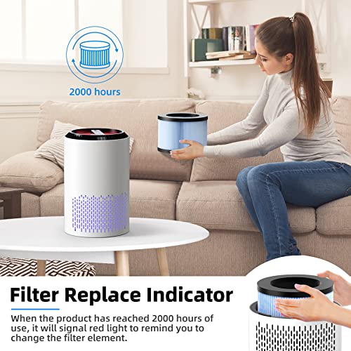 image for CONOPU Air Purifier for Home Bedroom with Hepa H13 99.97% Filter, Air 