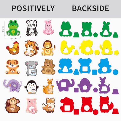 Wiznobliss Sorting Toys for Toddlers,3 in 1 Color Sorting Matching Toys ...