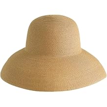Vintage Cloche Hat for Women Wide Brim Beach Cap Sun Protection Straw Hats Foldable Packable Sun Hat Travel Daily Wear