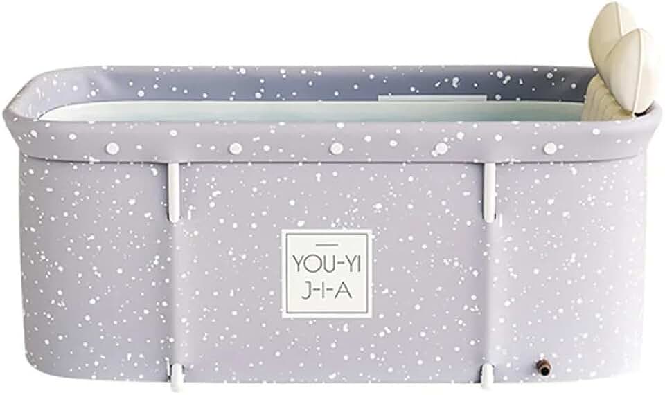 VG PLUS, Banheira Dobrável Retangular Com Acessorios Vg+ Cinza