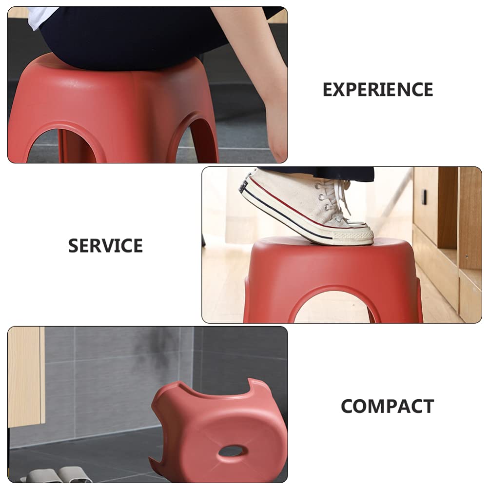 DOITOOL 1pc Small Stool Bathroom Stool Stools for Kids Kindergarten Stool Foldable Non Slip Stool Home Step Stool Toilet Foot Stool Anti-Skid Footstool Pp Household Plastic Stool Child