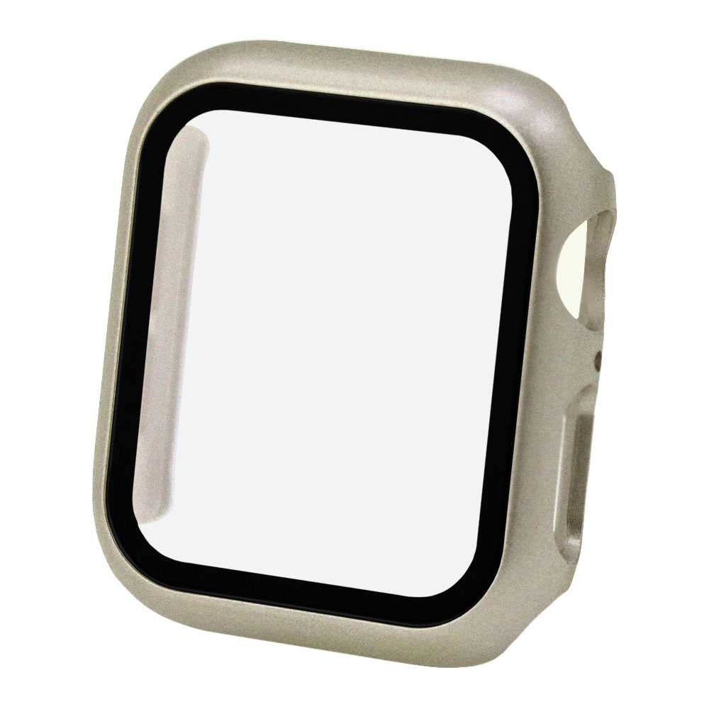 OcioDual PE Protector with Tempered Glass Compatible with Watch 4/5/6 and SE (44 mm) White Gold