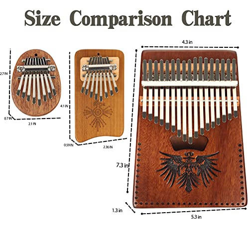 Regis Kalimba 8 Key Exquisite Finger Thumb Piano Marimba Musical Good Accessory Pendant Gif (Wood Color) #TOP4