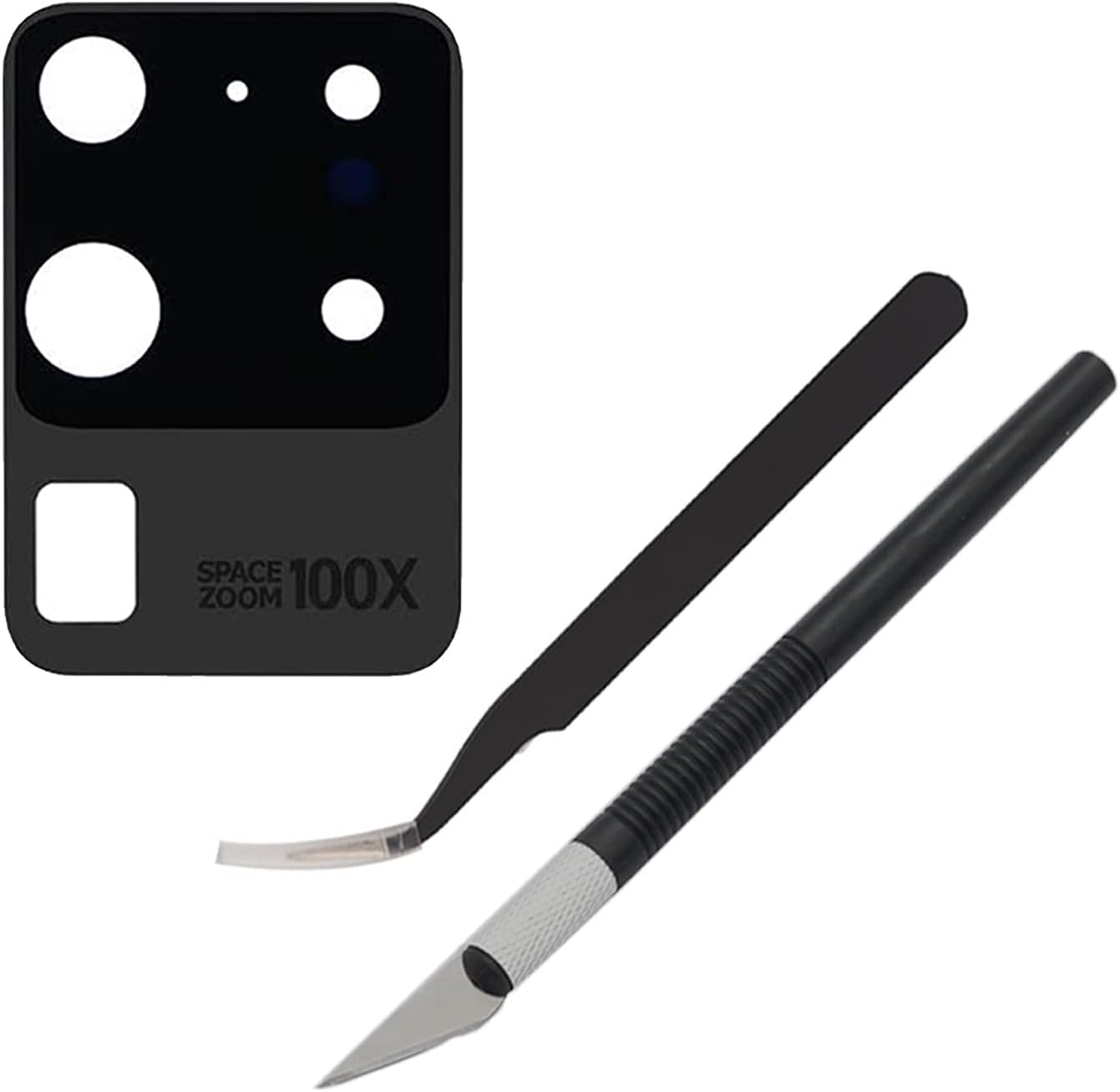Cemobile Rear Back Camera Lens Glass Replacement for Samsung Galaxy S20 Ultra G988 6.9 inch (All Carriers) with Anti-Static Tweezers