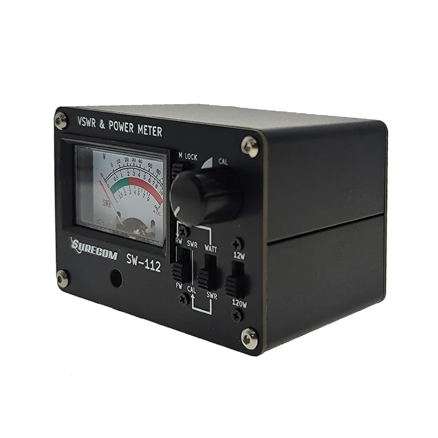 Mcbazel Surecom SW-112VU Power Meter Fréquence 125-525MHz Plage de Puissance 0-120W V.S.W.R. & Mètre de Puissance, Supporte Le Mètre de Puissance RF Réfléchi Avancé de 50 Ohms