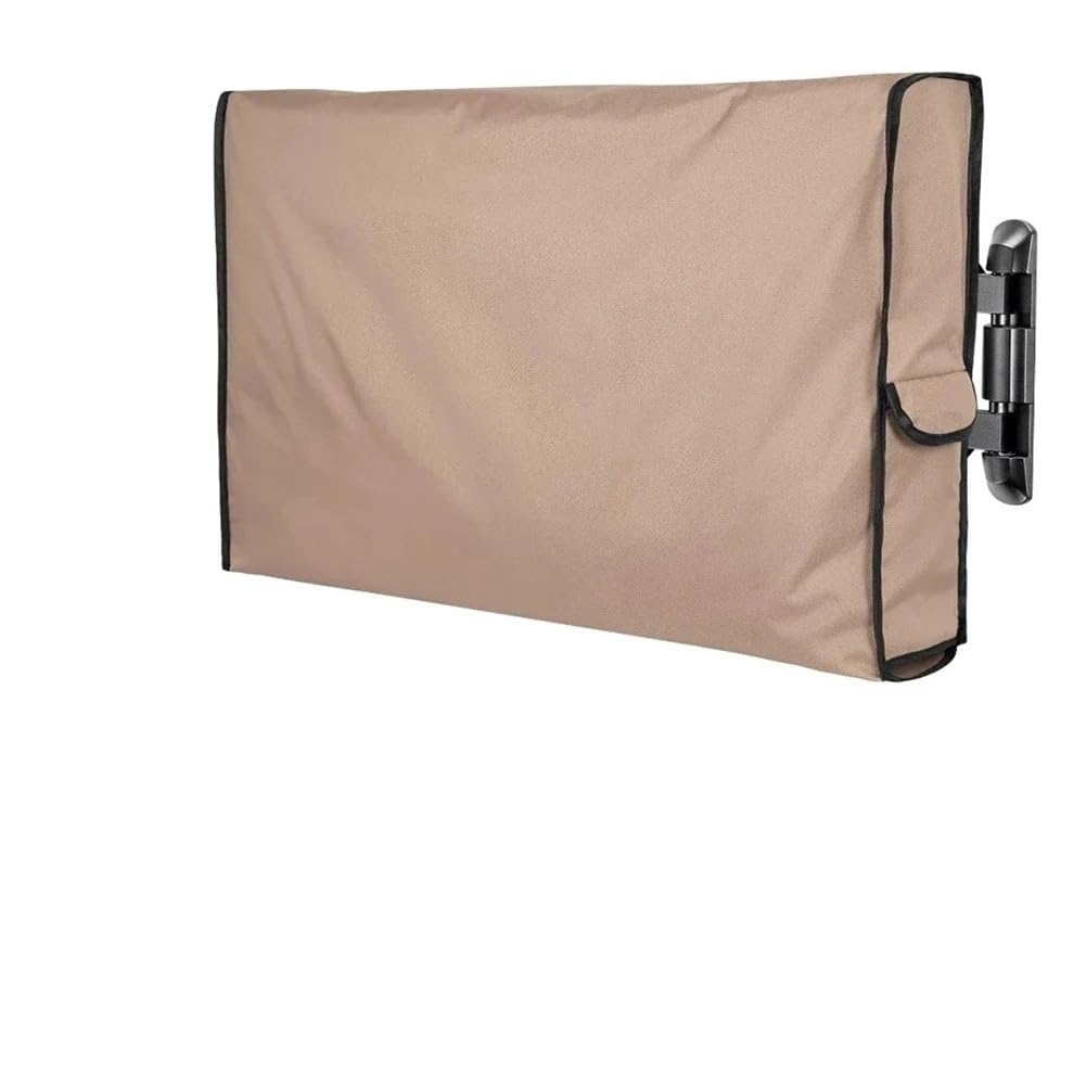 Funda Tv Exterior Outdoor TV Cover, Weatherproof Waterproof Dustproof Protective For On Patio Balcony Garden Flat Screen Televisions Protector Tv Exterior(106.68x12.7x66.04cm)