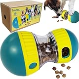 Tmeng Dog Food Puzzle Toys, Adjustable Dog Treat Dispensing Dogs Toys, Interactive Chase Slow Feeder for Boredom and Stimulating, IQ Training for Small Medium Dogs