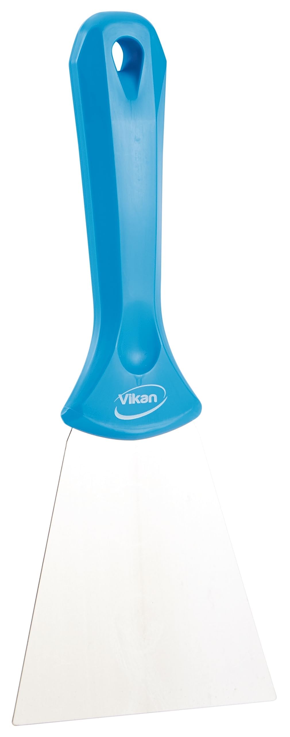 Vikan 40093 Stainless Steel Hand Scraper, Blue, 235 mm Length, 100 mm Width, 22 mm Height