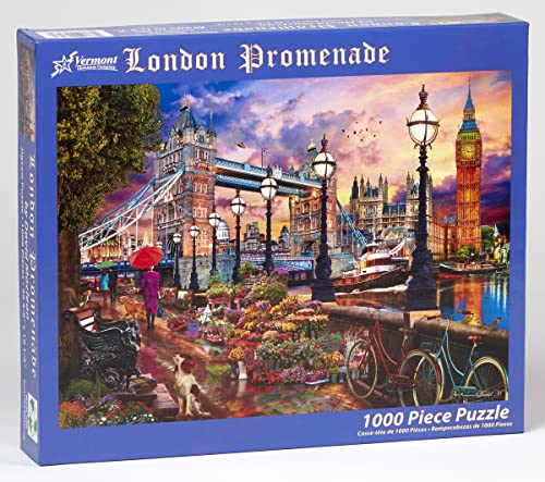 Vermont Christmas Company London Promenade Jigsaw Puzzle 1000 Piece - Image 3