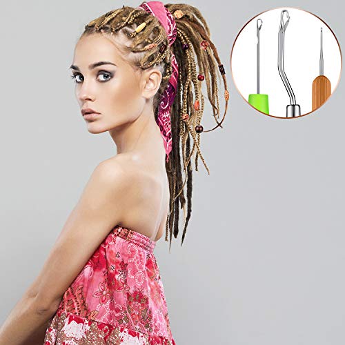 9 Pieces Interlocking Tool For Latch Hook Tool Dreadlock Crochet Hook Needle For Braid Hair Carpet Making And Other Craft #TOP1