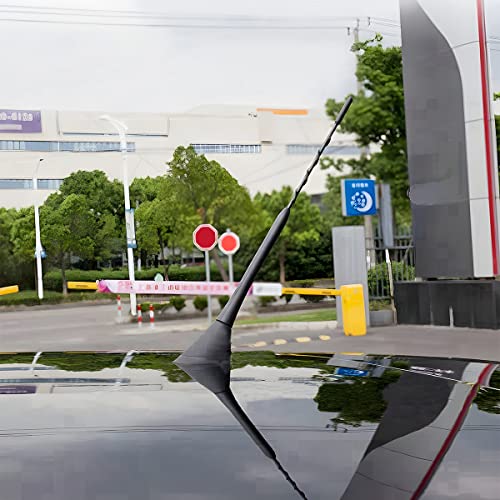 image for AUKEPO Universal Antenna Mast for Car Roof, Flexible Rubber Auto AM/FM