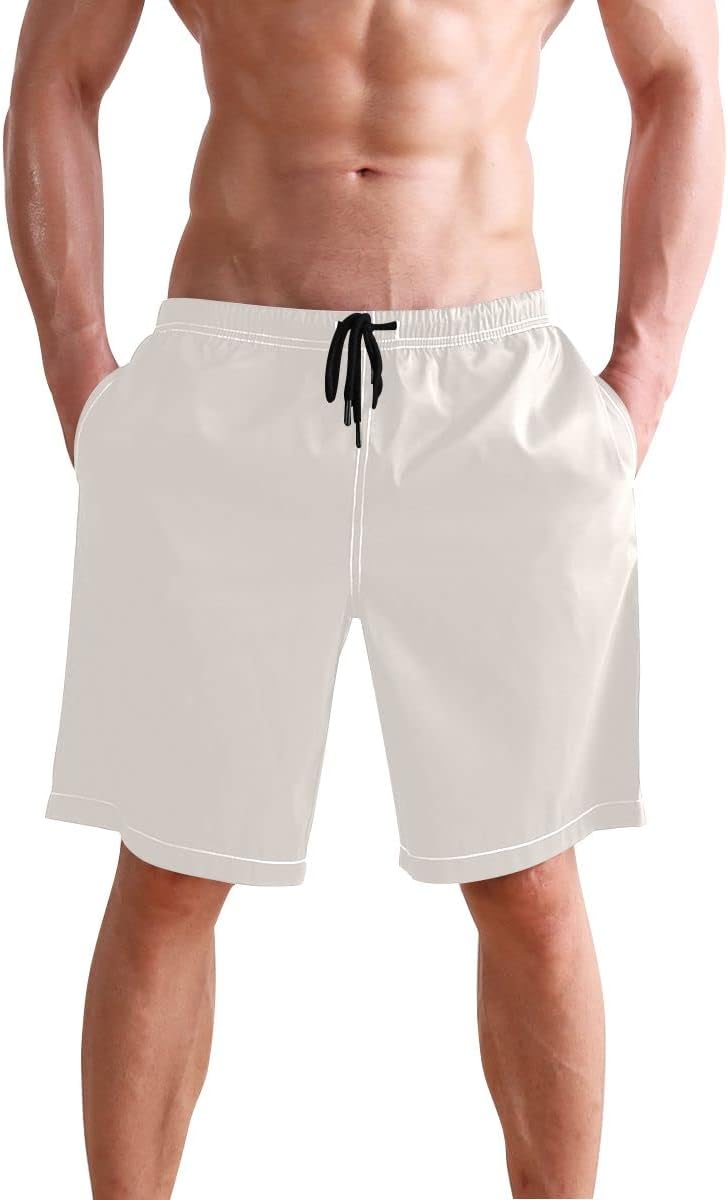 Navy Blue Mens Swim Trunks Quick Dry Beach Swim Shorts S Navy Blue