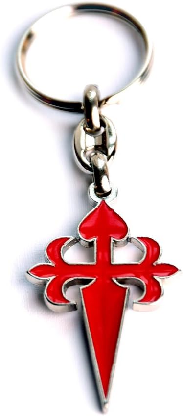Keychain St. James Cross red