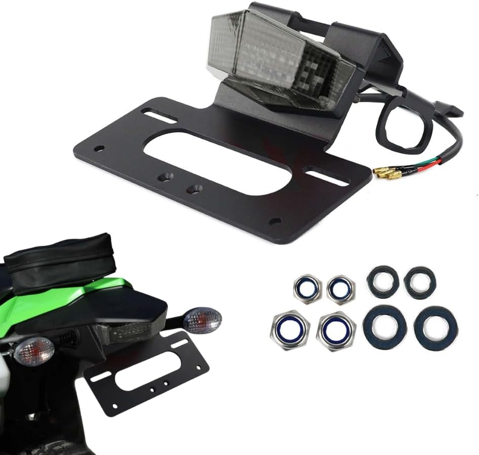 Xitomer Fender Eliminator Fit for KLX 230R 2020-2024 Tail Tidy Fit for 2022 2023 2024 KLX230 R License Plate Holder Fender Eliminator (Red)