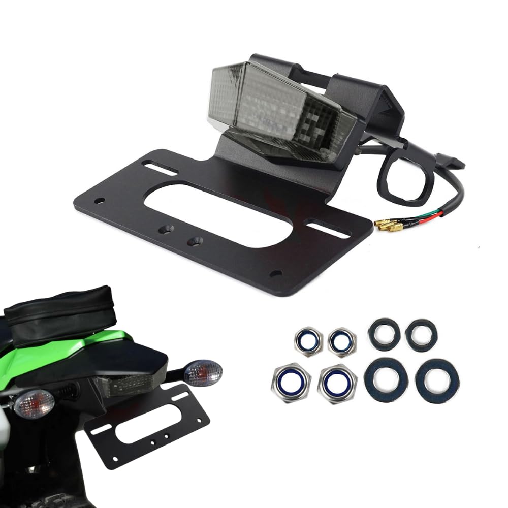 Xitomer Fender Eliminator Fit for KLX 230R 2020-2024 Tail Tidy Fit for 2022 2023 2024 KLX230 R License Plate Holder Fender Eliminator (Red)