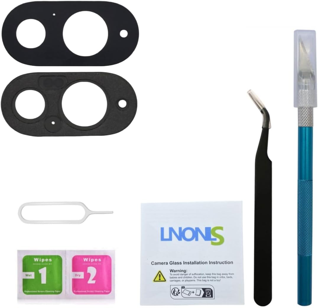 Pixel 9 Rear Back Camera Glass Lens Replacement for Google Pixel 9 with Adhesive Preinstalled and Repair Toolkit (Pixel 9)